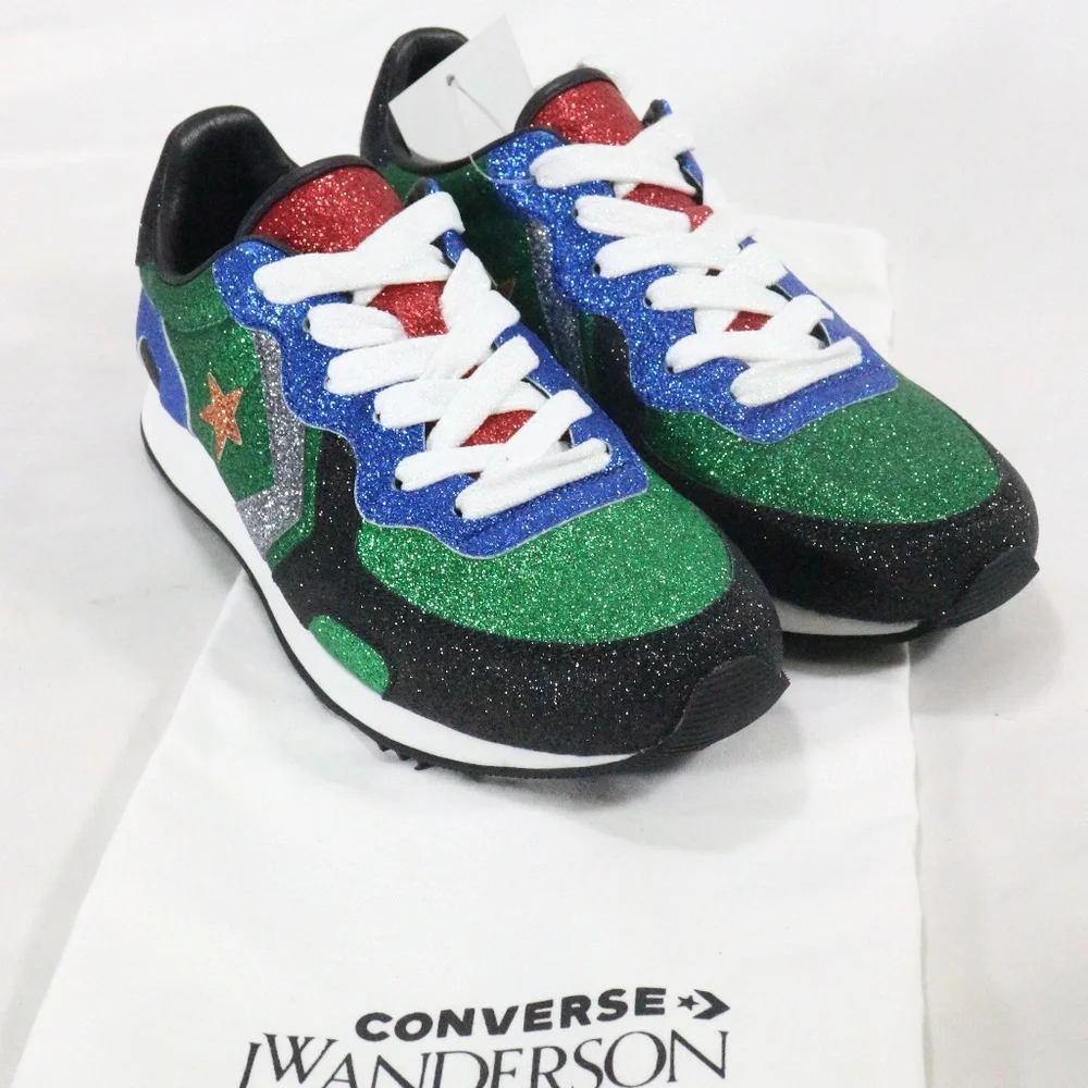 CONVERSE J.W. Anderson x Thunderbolt Green Sneakers Sz 5.5. Wmn 7 Men - Picture 6 of 8